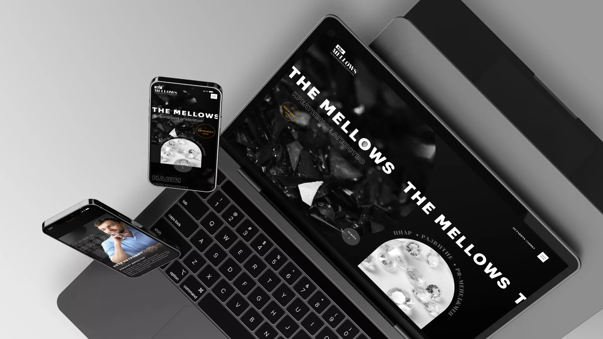 Разработка сайта креативного агентства «The Mellows» в Нее