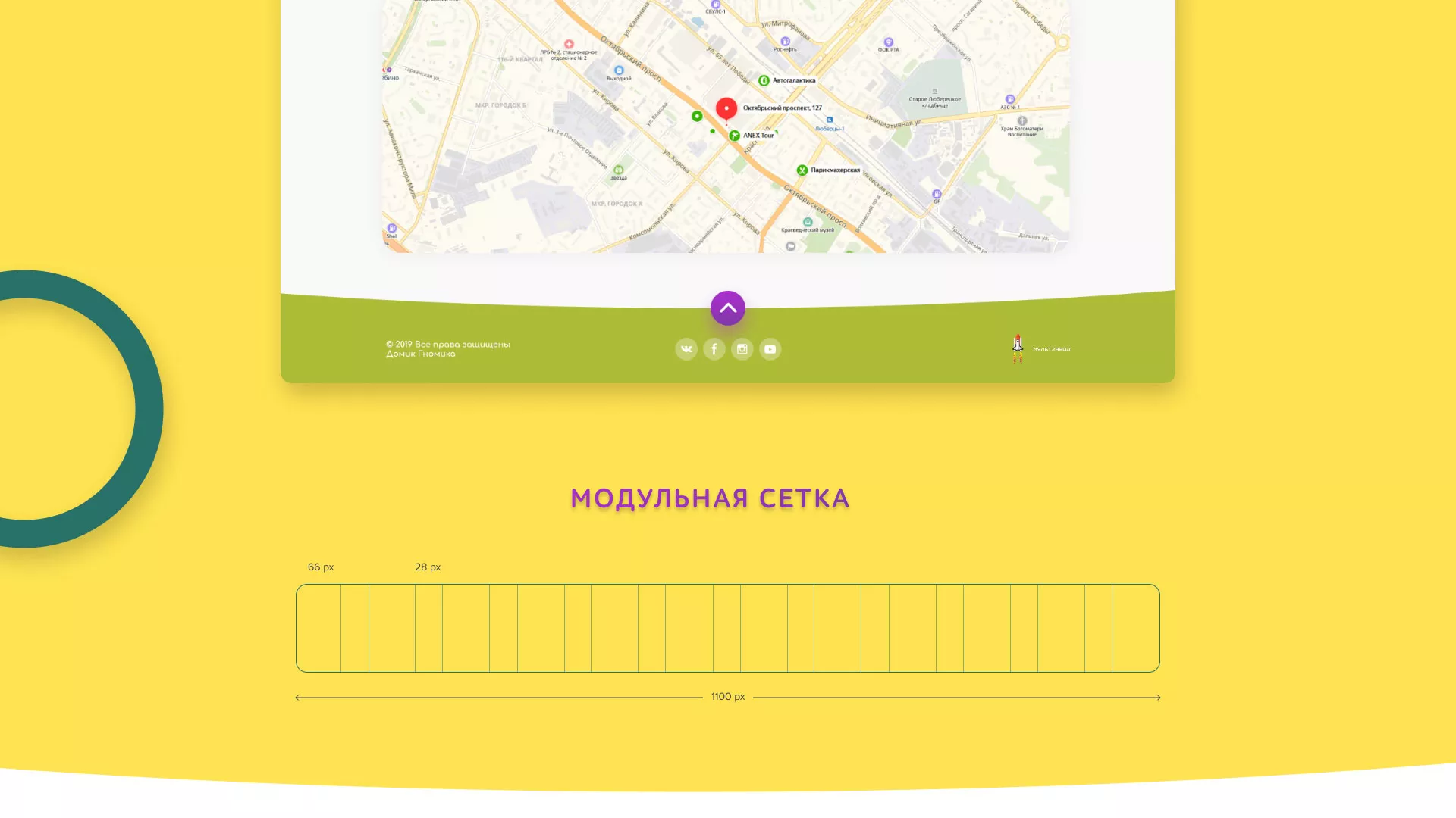 Разработка сайта детского активити-клуба «Домик гномика» в Нее